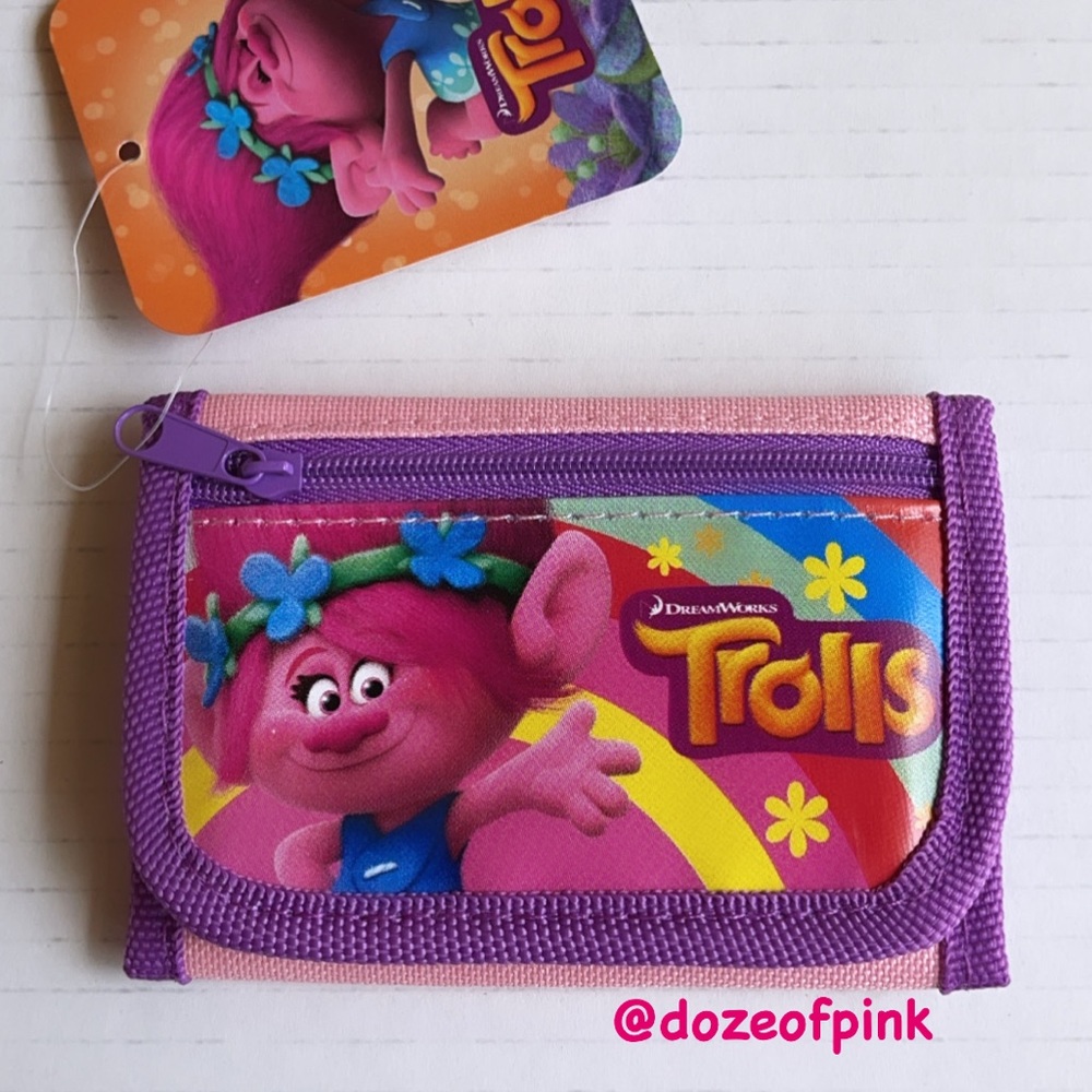 DREAMWORKS TROLLS PINK WALLET